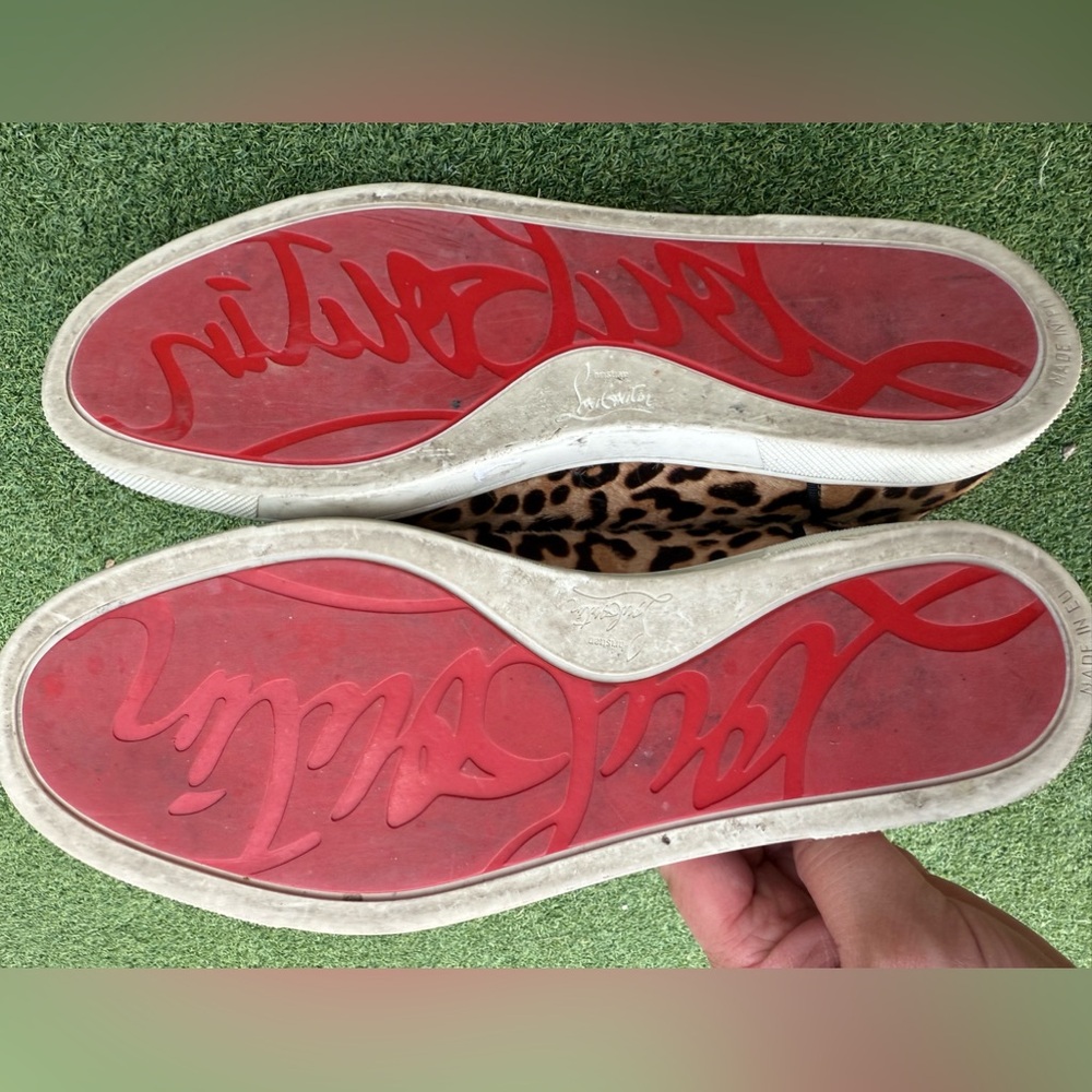 Christian Louboutin Leopard Print Sneakers - Picture 6 of 6